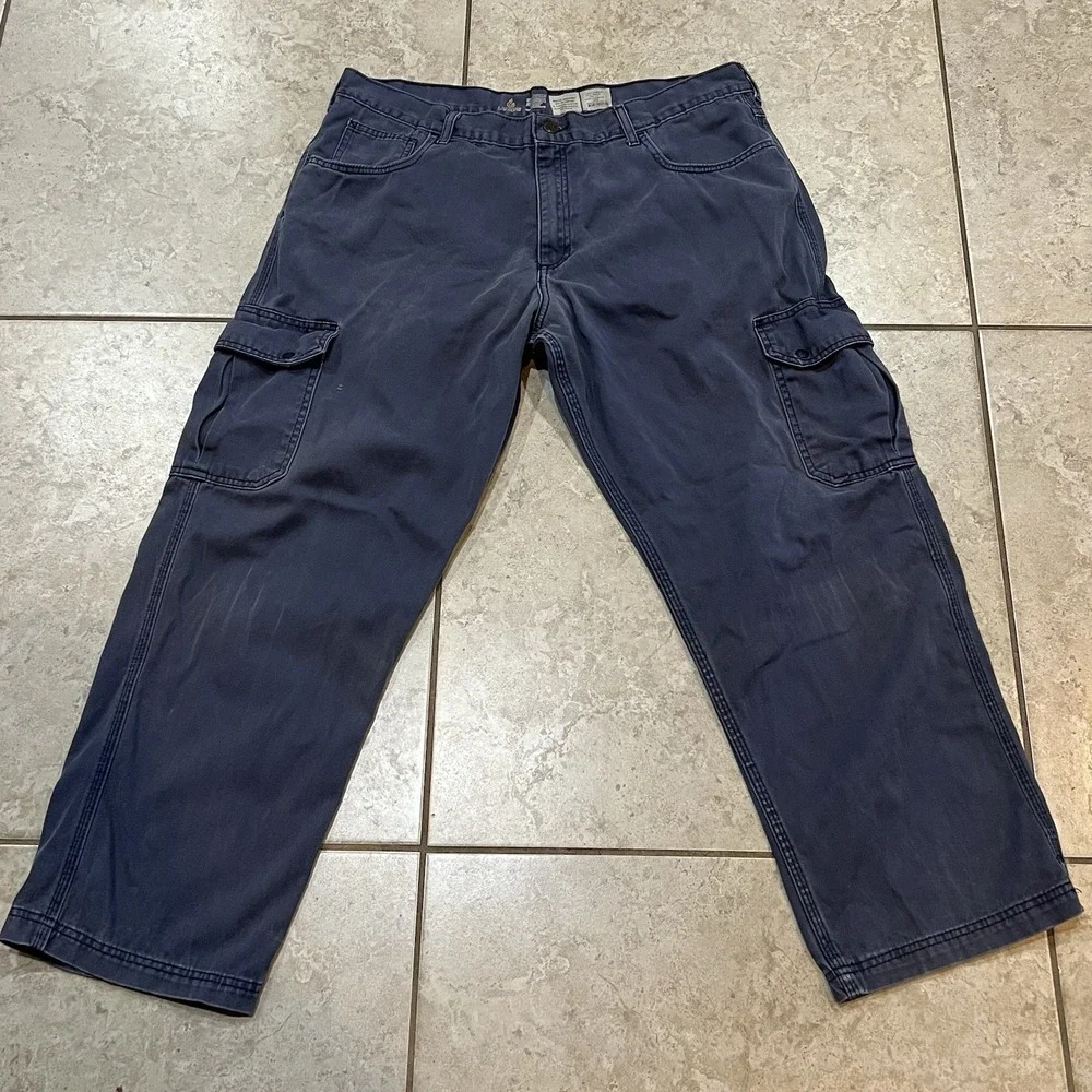 Lapco FR Navy Cargo Pants CAT2 Men's Tag 38x30 (36x29) Work Utility - Picture 1 of 8